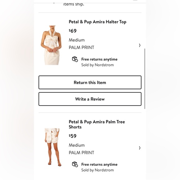 Petal & pup Amira halter & Amira palm shorts - Picture 2 of 8